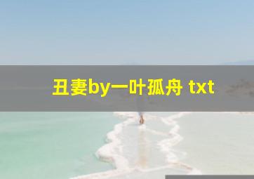 丑妻by一叶孤舟 txt